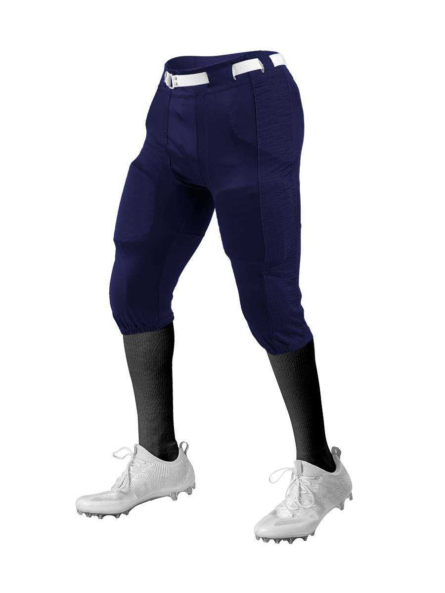 Alleson Athletic 650SLY Youth Press Football Pant (Pads Not Included) - Navy Navy