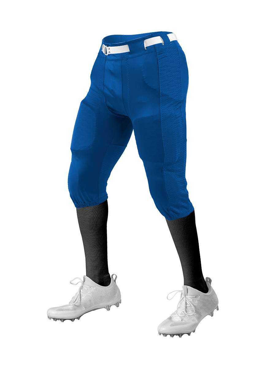 Alleson Athletic 650SLY Youth Press Football Pant (Pads Not Included) - Royal  Royal