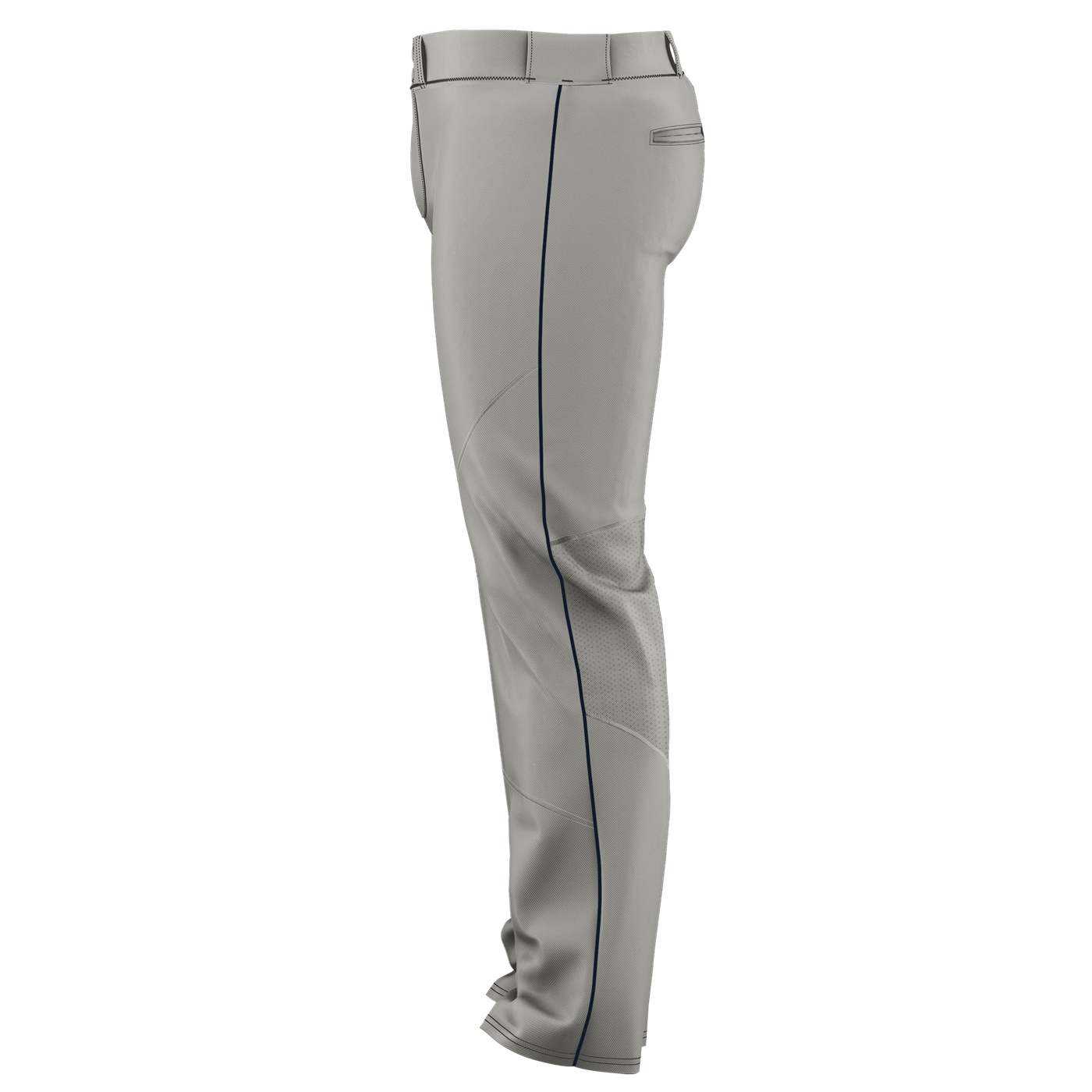 Alleson Athletic 655WLB Adult Crush Premier Braided Baseball Pant - Grey Navy