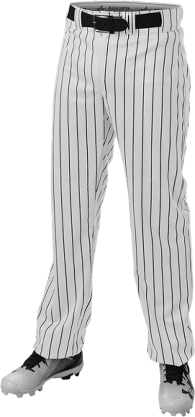 Alleson Athletic 655WPN Crush Pinstripe Pant - White Black