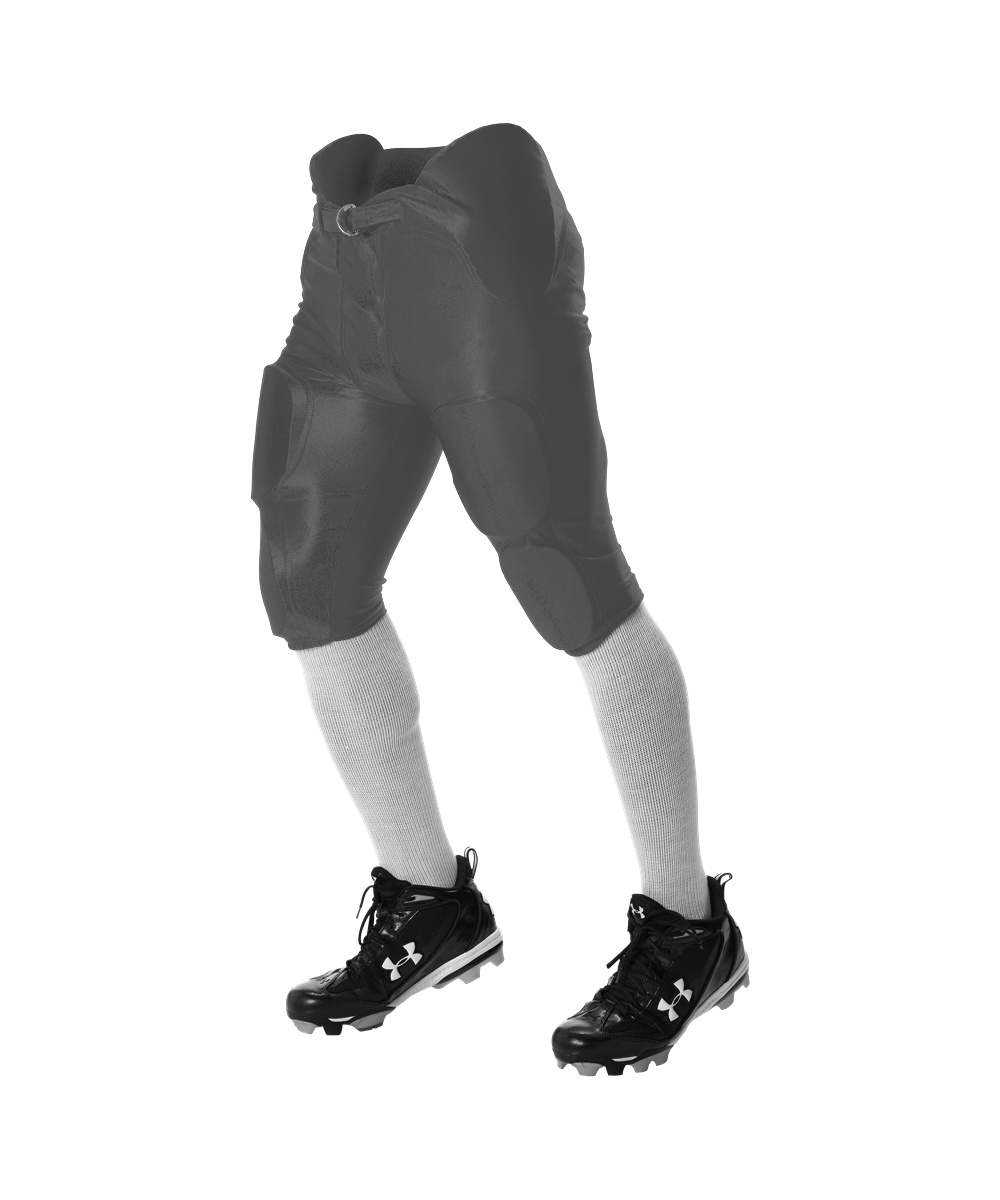 Alleson Athletic 681Y Youth Integrated Football Pant - Charcoal