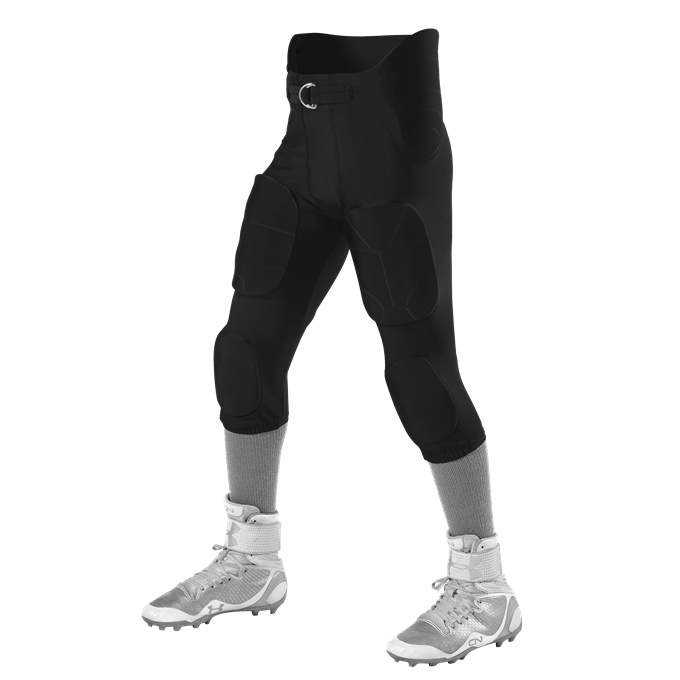 Alleson Athletic 6857PY Youth Icon Integrated Football Pants - Black