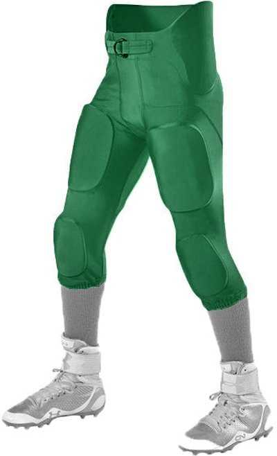 Alleson Athletic 689SY Youth Intergrated Football Pant (Pads Not Included) - Forest