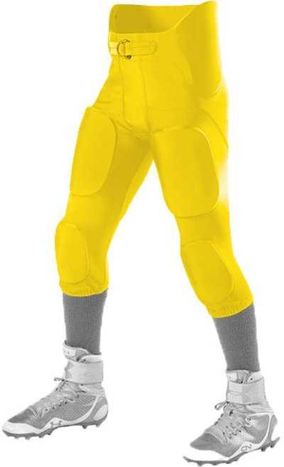 Alleson Athletic 689SY Youth Intergrated Football Pant (Pads Not Included) - Light Gold