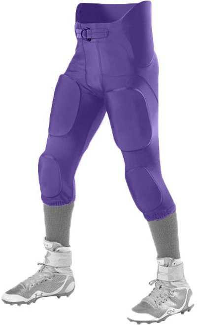 Alleson Athletic 689SY Youth Intergrated Football Pant (Pads Not Included) - Purple