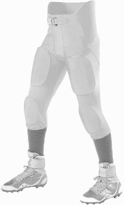 Alleson Athletic 689S Adult Intergrated Football Pant (Pads Not Included) - White