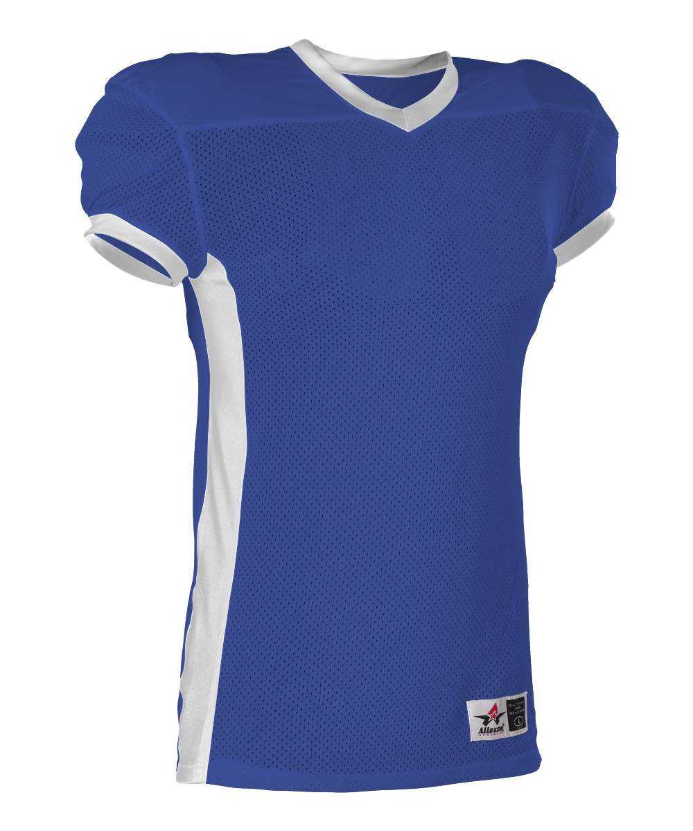 Alleson Athletic 750EY Youth Football Jersey - Royal White