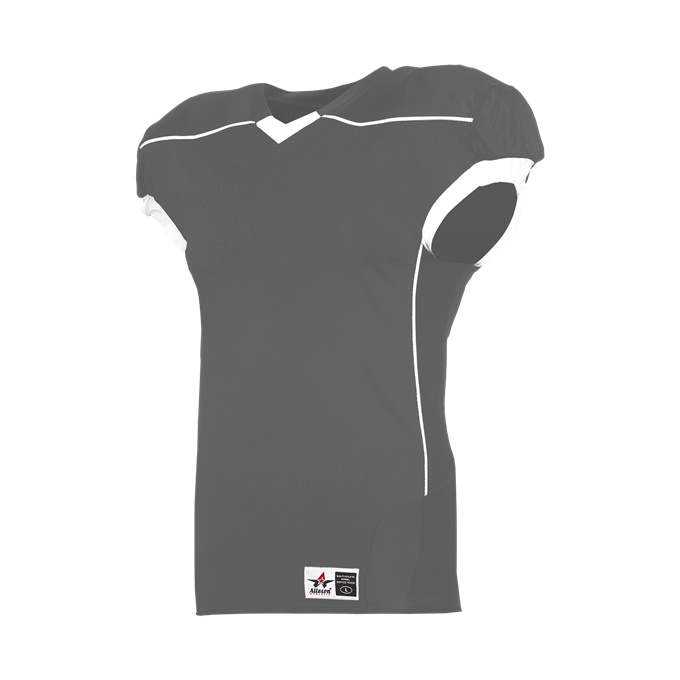 Alleson Athletic 776E Adult Speed Game Jersey - Charcoal Solid White