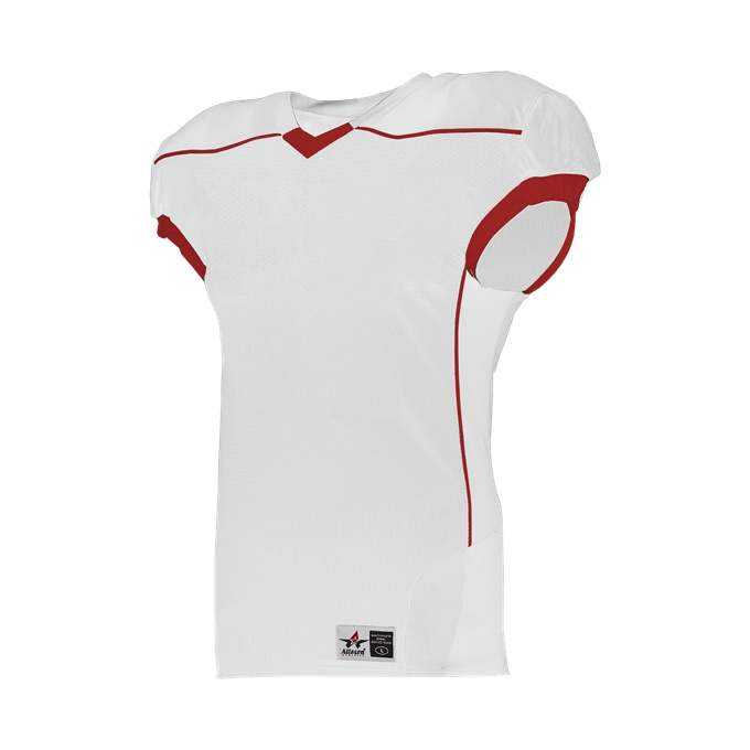 Alleson Athletic 776E Adult Speed Game Jersey - White Red