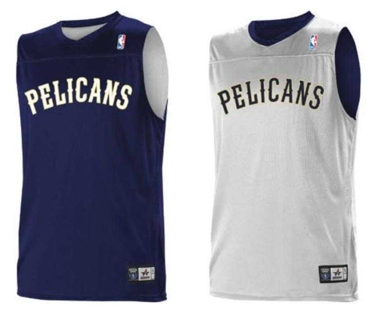 Alleson Athletic A105LY Youth NBA Logo Reversible Jersey - New Orleans Pelicans