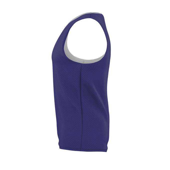 Alleson Athletic LP001Y Youth Lacrosse Reversible Pinnie - Purple White