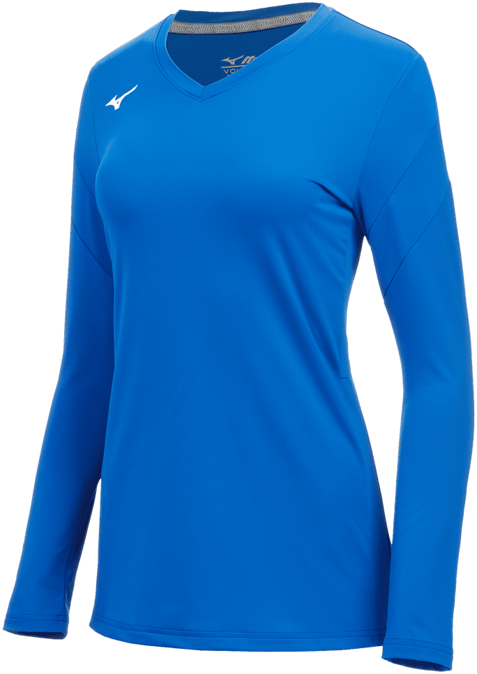 Mizuno Women's Balboa 6 Long Sleeve Volleyball Jersey - Royal