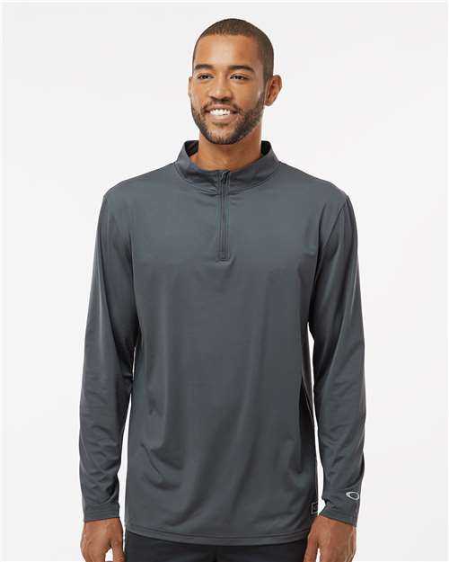 Oakley FOA402997 Team Issue Podium Quarter-Zip Pullover - Forged Iron