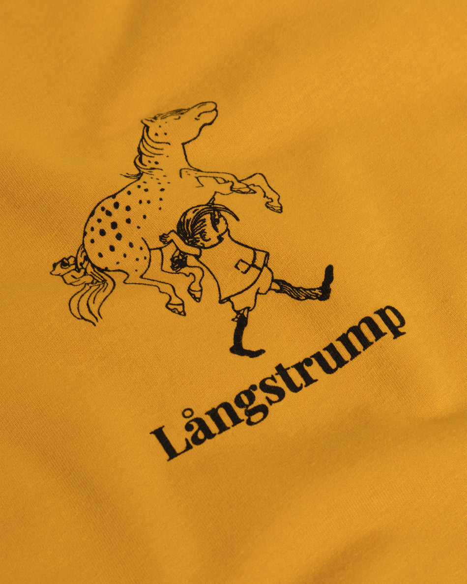 L&L – Långstrump Strong Girl – '89 Band T-Shirt yellow