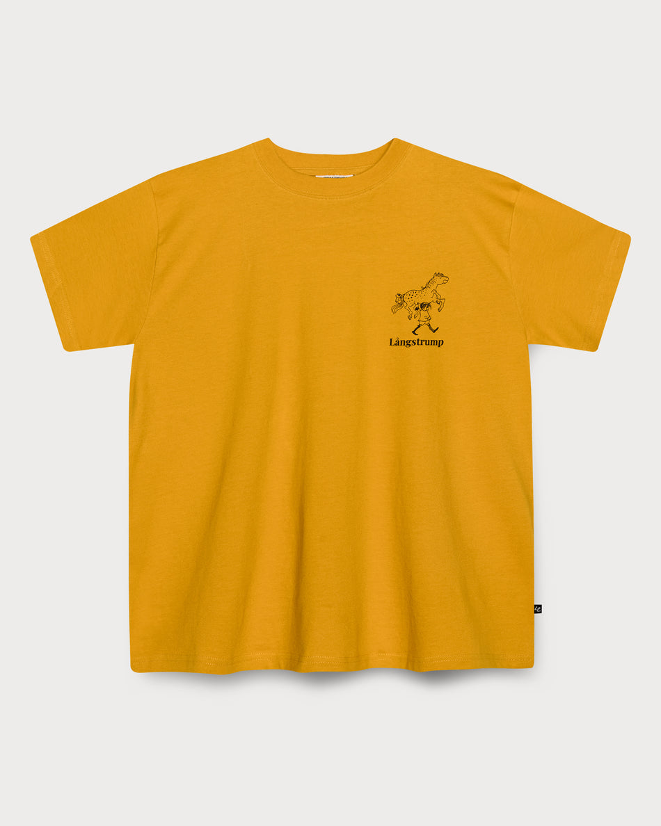 L&L – Långstrump Strong Girl – '89 Band T-Shirt yellow
