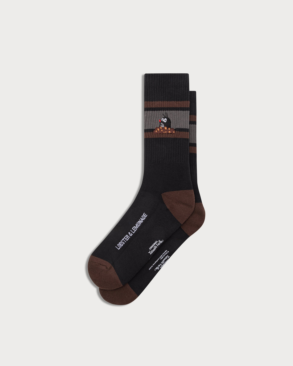 L&L – Maulwurf Huh? – '90 Sport Socks black/brown