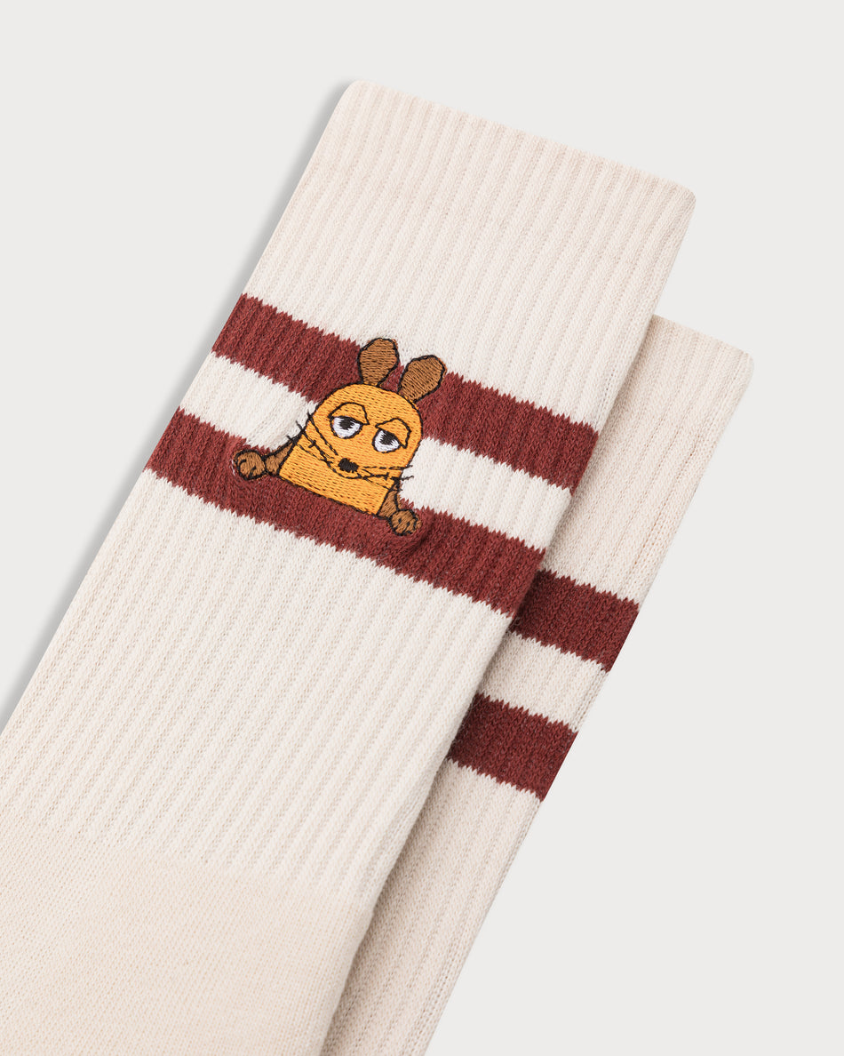 L&L – Maus Hey! – '90 Sport Socks cream/maroon