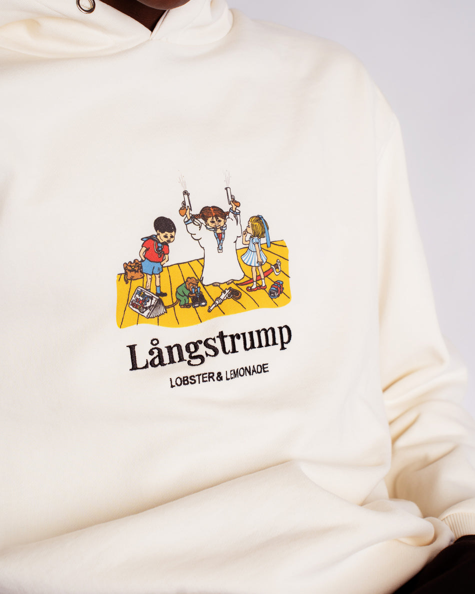 L&L – Långstrump Dressed Up – '76 Boxer Hoodie cream