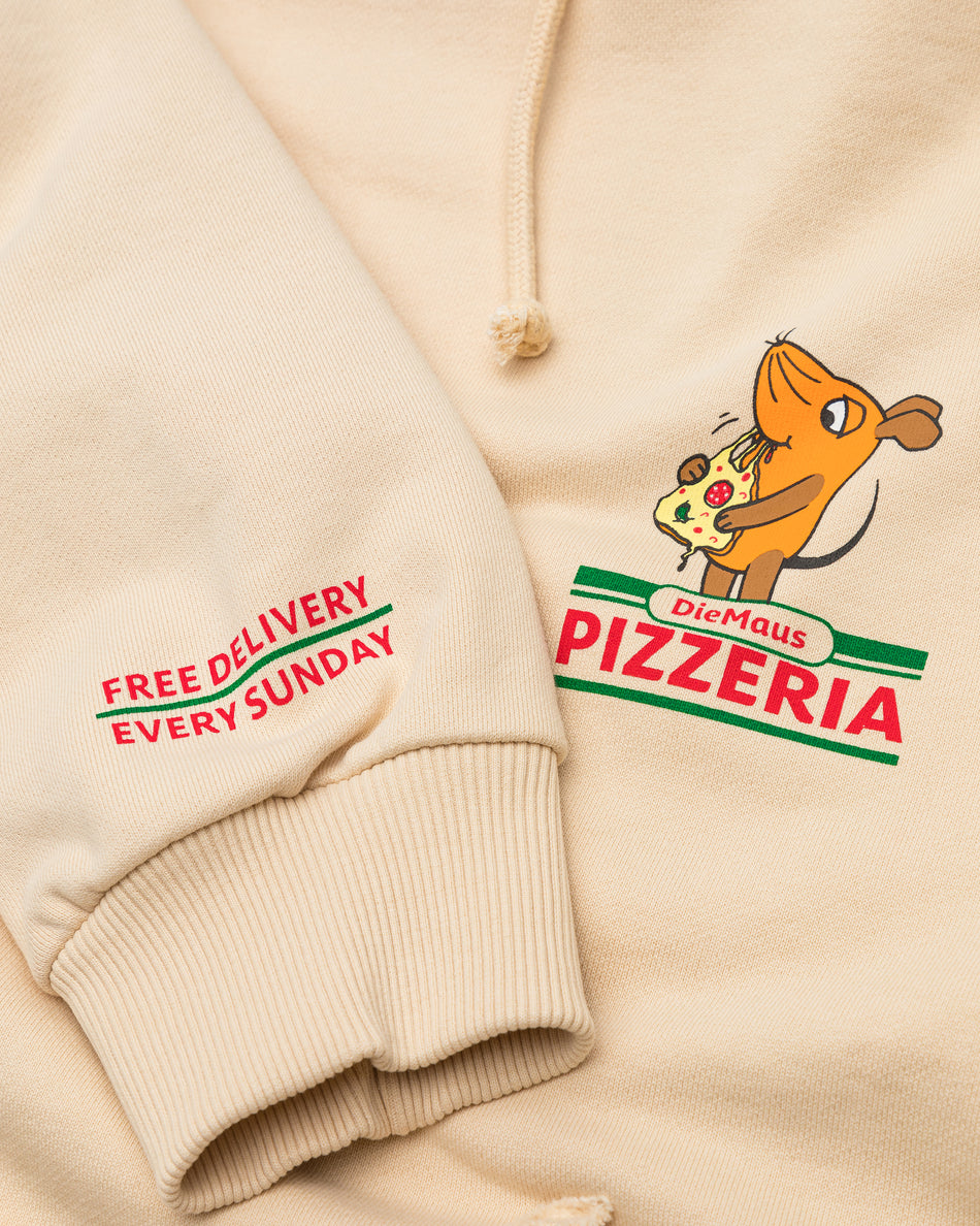 L&L – Maus Pizza – '18 Street Hoodie beige