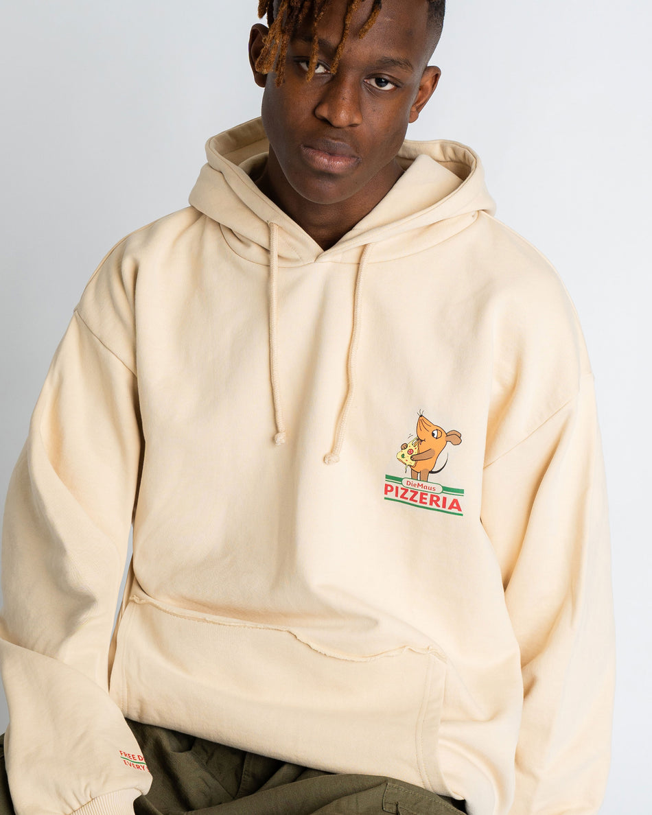 L&L – Maus Pizza – '18 Street Hoodie beige