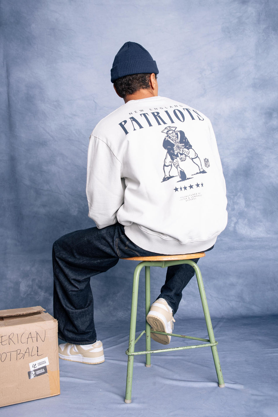 L&L – NFL Classics Patriots  – ’96 Box Sweater gray