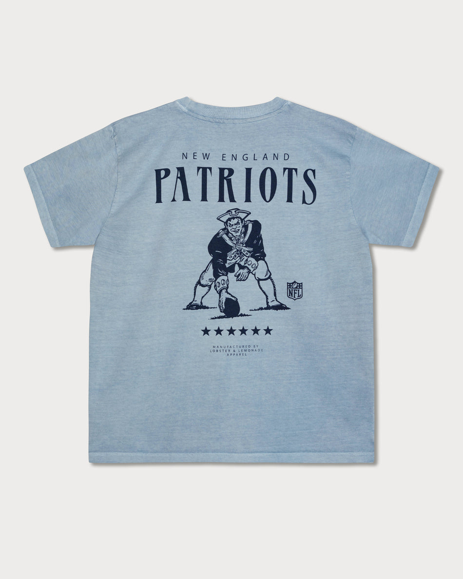 L&L – NFL Classics Patriots – ’89 Band T-Shirt blue