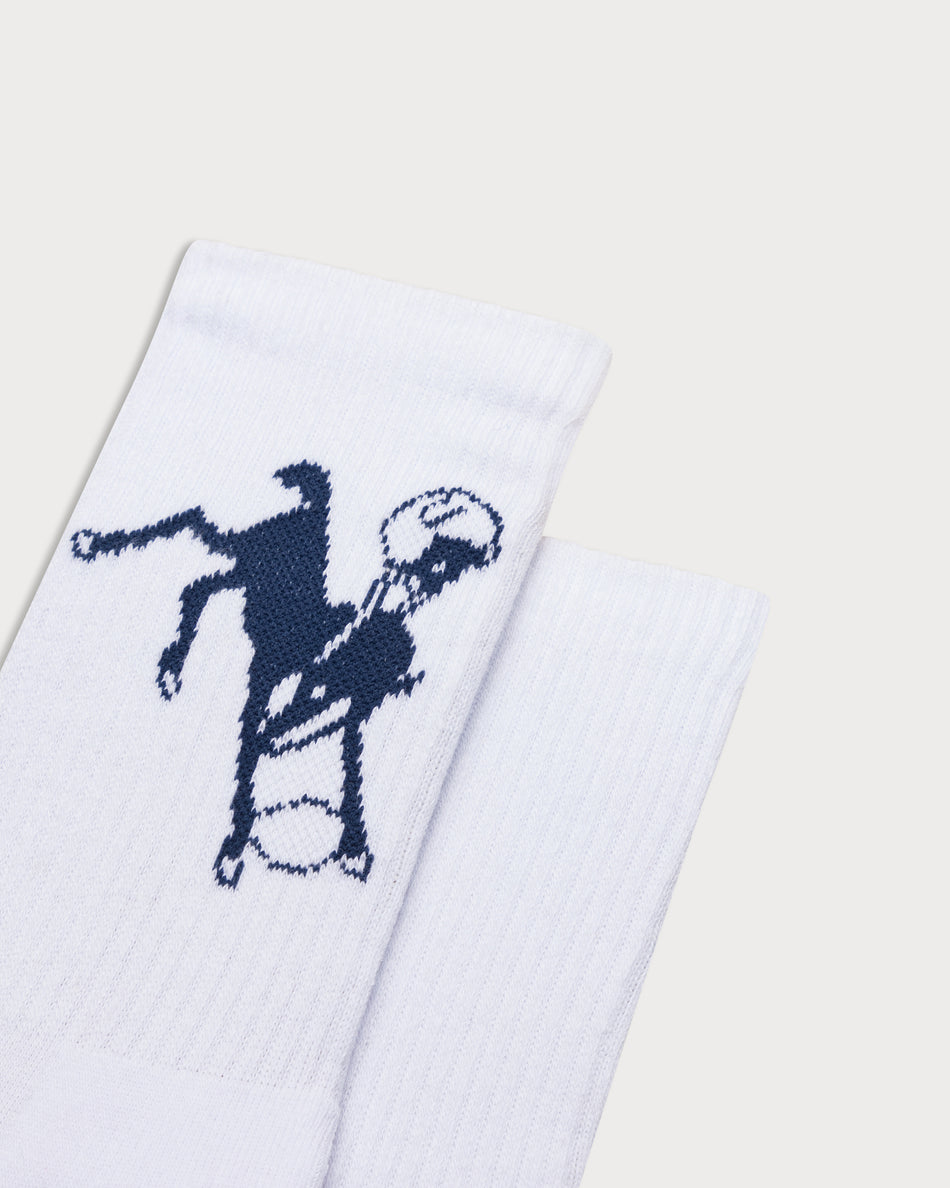 L&L – NFL Classics Colts Logo – ’90 Sport Socks white