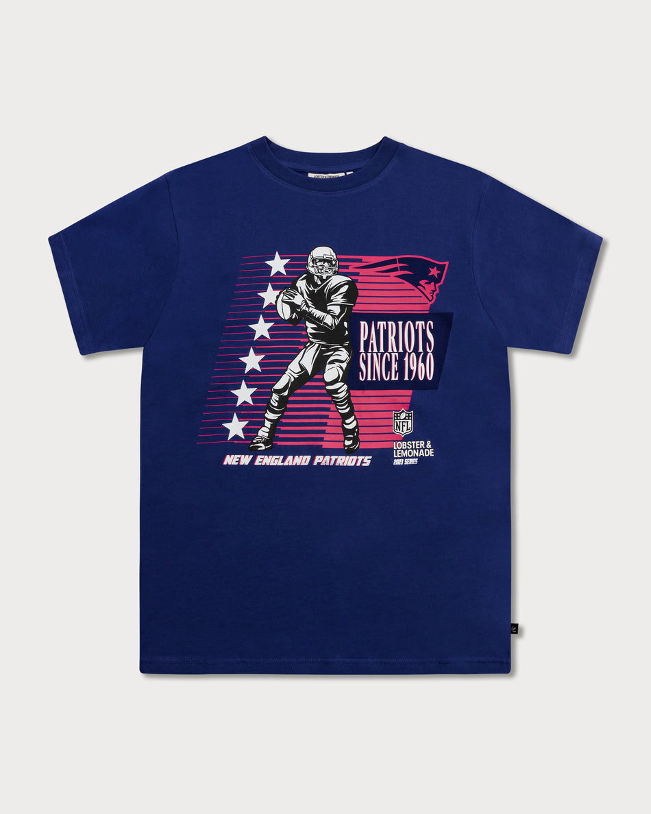 L&L – NFL 23 Series Patriots Quarterback – ’94 Campus T-Shirt blue