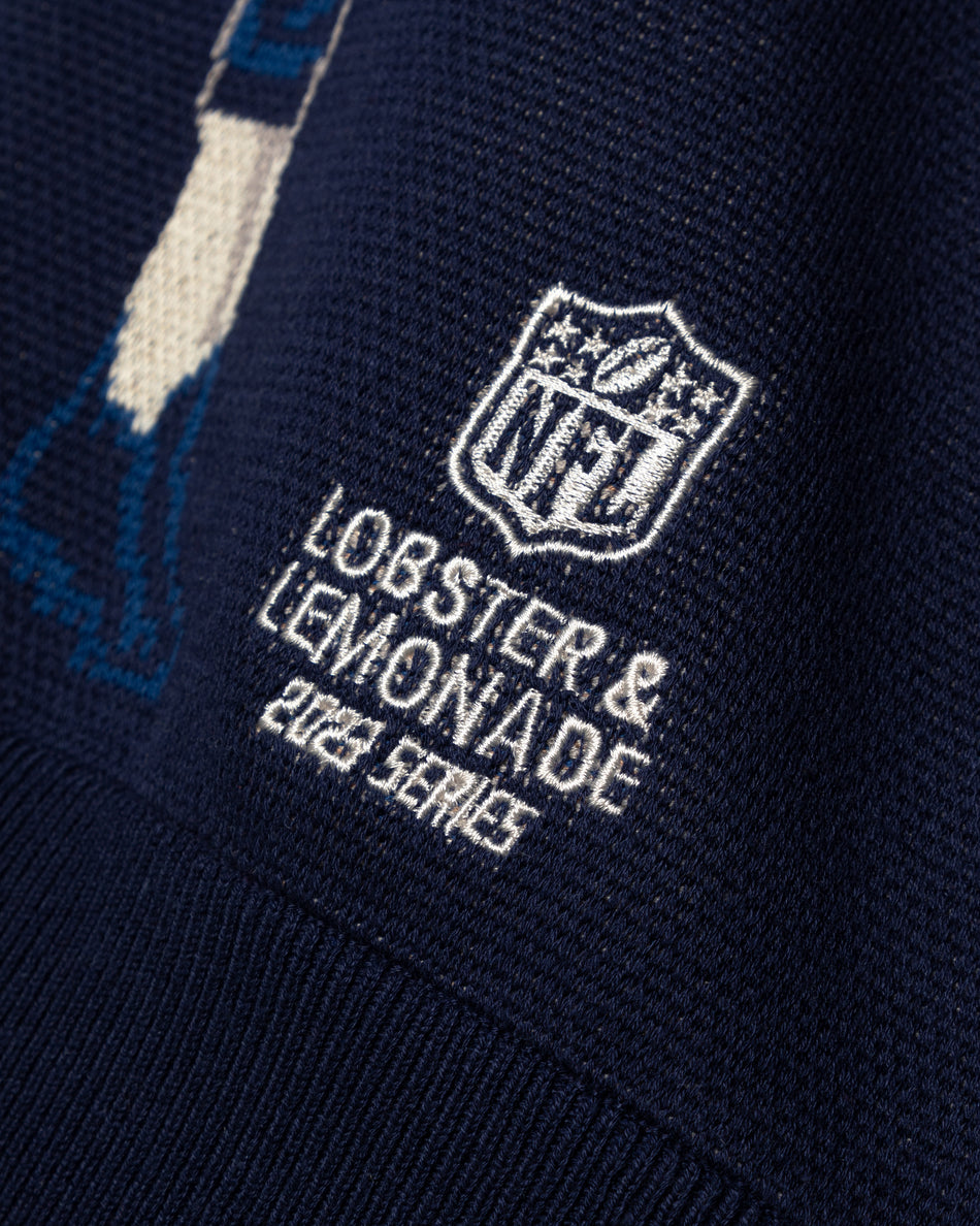 L&L – NFL 23 Series Colts Quarterback – ’81 Knit Sweater navy