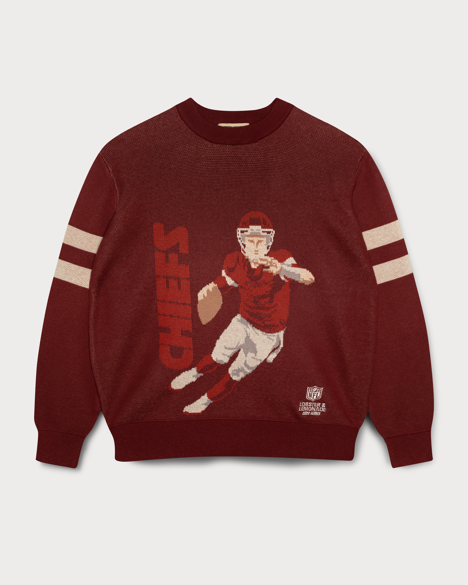 L&L – NFL 23 Series Chiefs Quarterback – ’81 Knit Sweater maroon