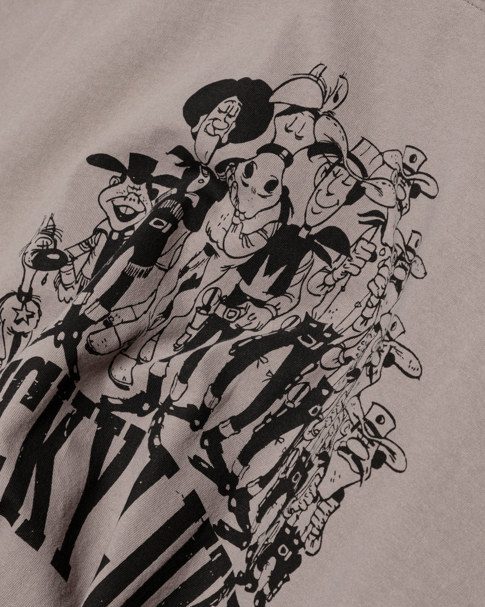 L&L – Lucky Luke Squad – '89 Band T-Shirt brown