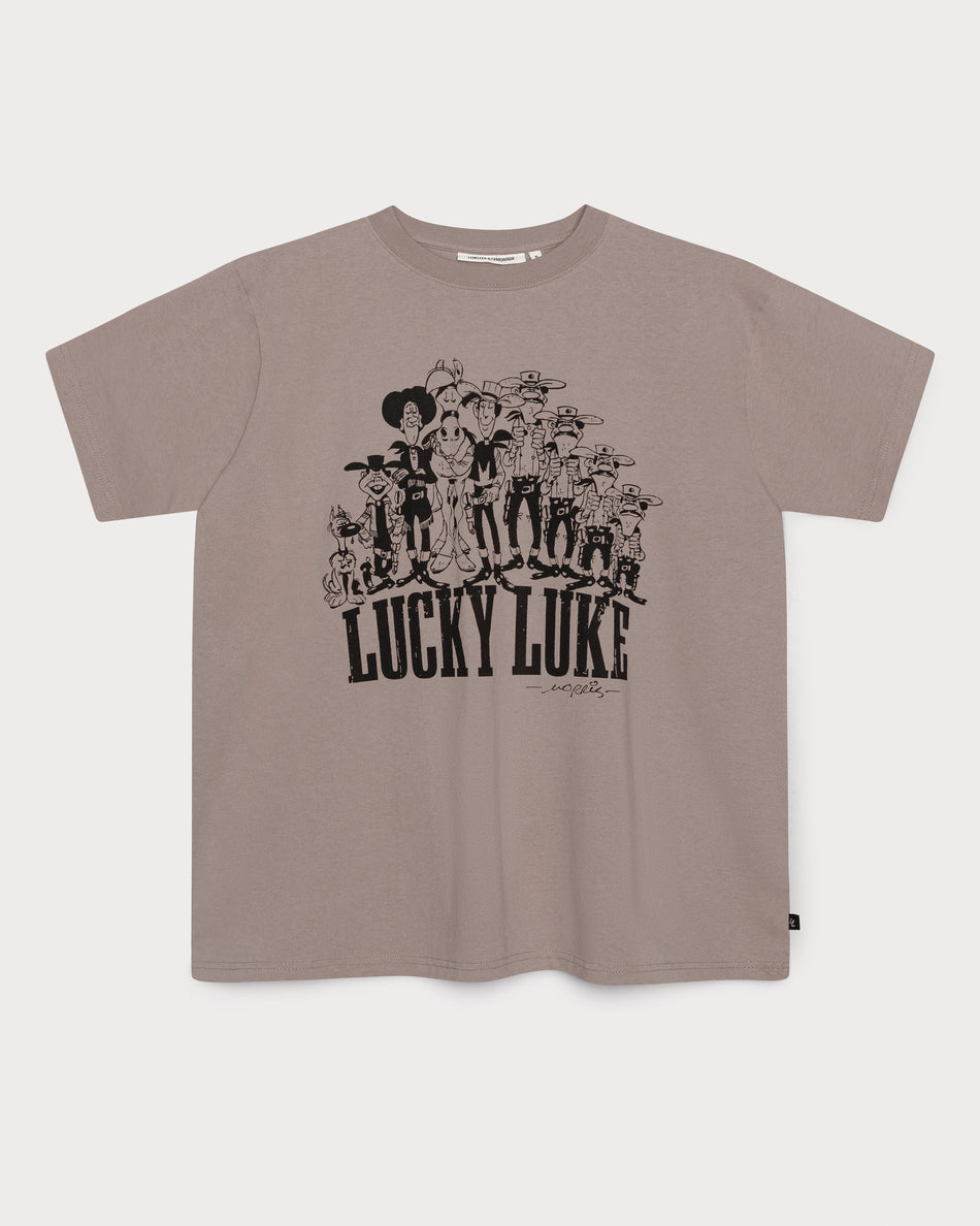 L&L – Lucky Luke Squad – '89 Band T-Shirt brown