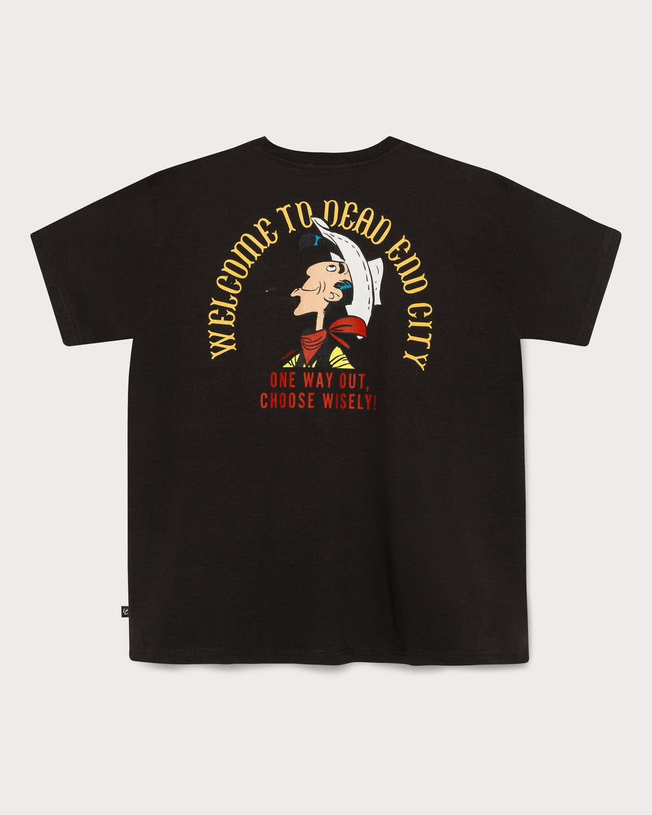 L&L – Lucky Luke Dead End City – '89 Band T-Shirt black