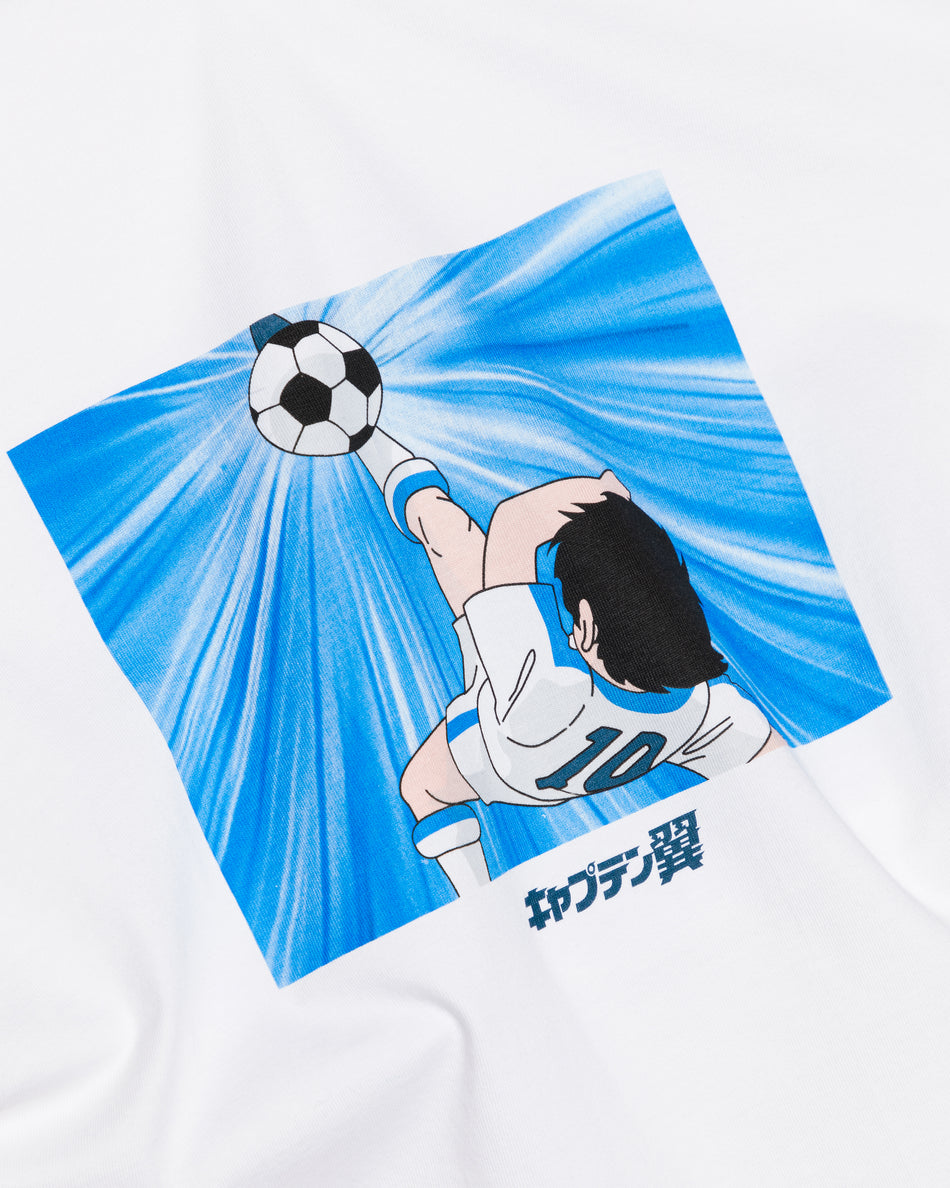 L&L –Tsubasa Ozora Bicycle Kick – '94 Campus T-Shirt white