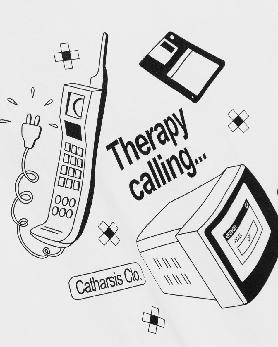 TPG – Catharsis THERAPY CALLING... – T-Shirt cream