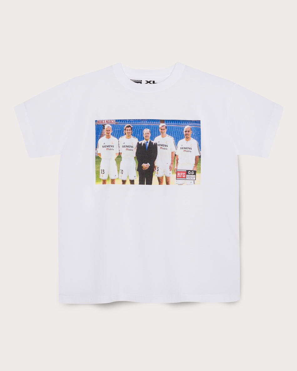 TPG – Retro Football Gang Real Madrid Galacticos – T-Shirt white