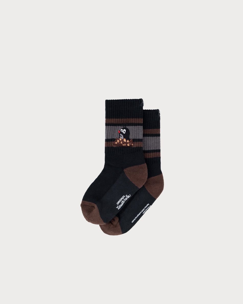 L&L – Maulwurf Huh? – '90 Sport Socks black/brown Size: 23-28