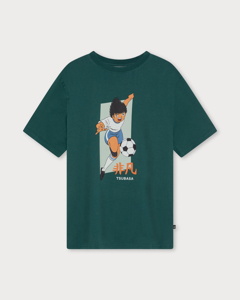 L&L – Captain Tsubasa Attack – '89 Band T-Shirt green