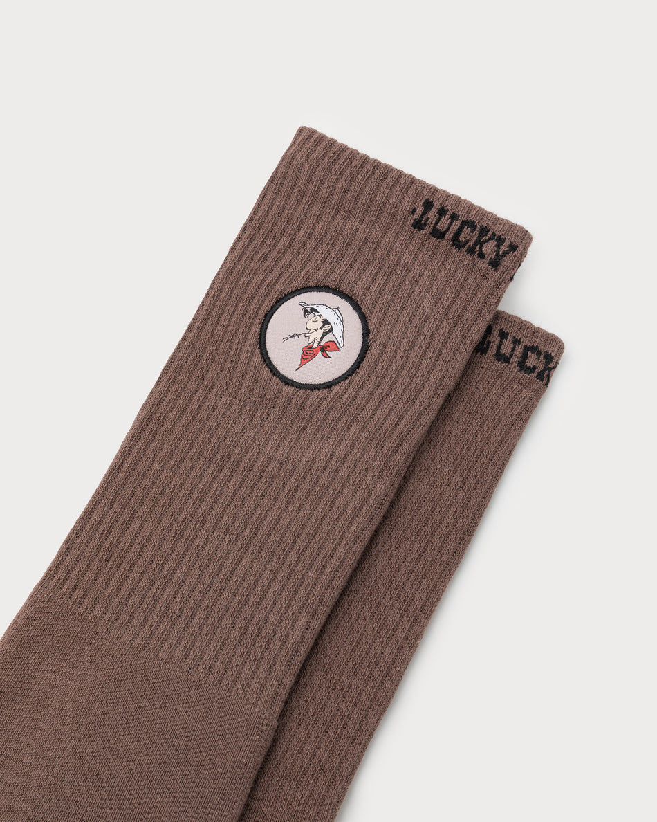 L&L – Lucky Luke Profil – '90 Sport Socks brown