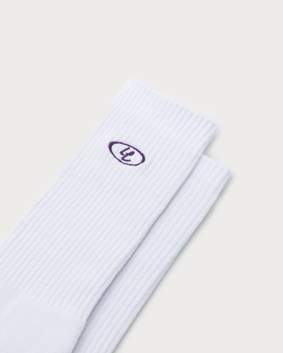 L&L – Essentials Globe – '90 Sport Socks white