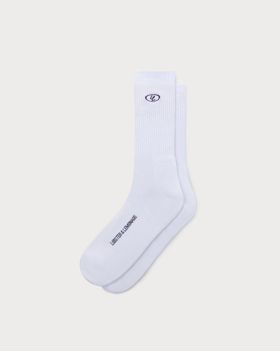 L&L – Essentials Globe – '90 Sport Socks white