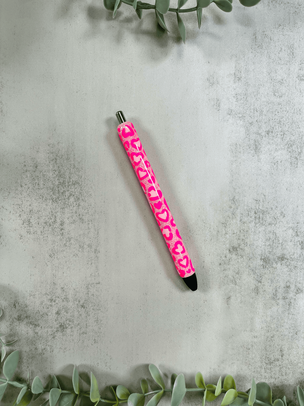 Glitter Leopard Pen, Personalized Gel Pens