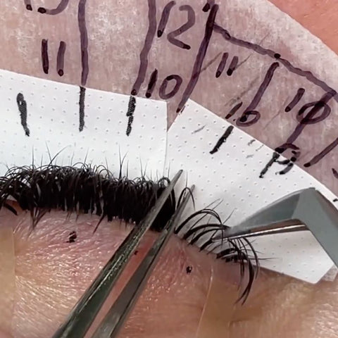 Eyelash extension tips