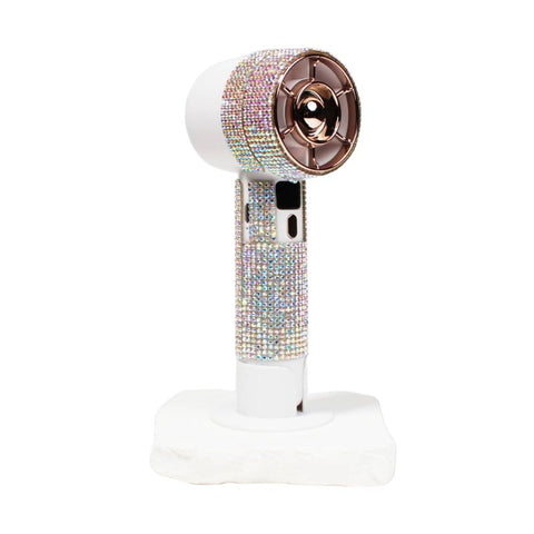 Portable Handheld Cooling Fan with Diamonds