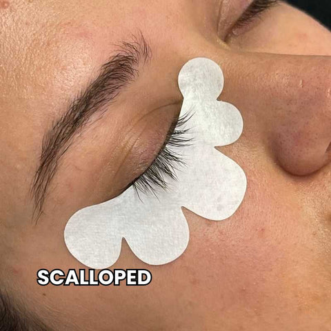 Scalloped Hydro-gel Eye Gel Patch for Eyelash Extensions