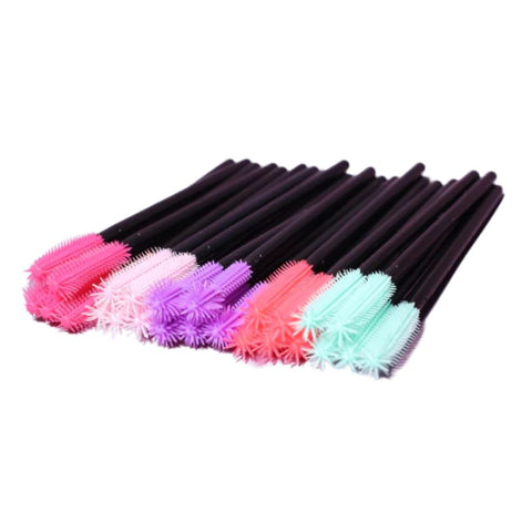 Silicone Lash Brushes (mix color) 25pcs