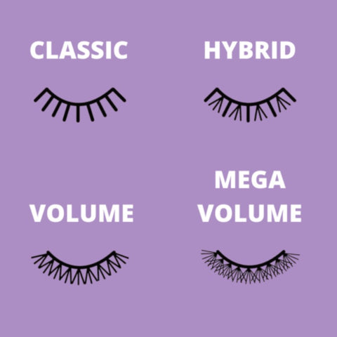 What are the different styles of eyelash extensions?