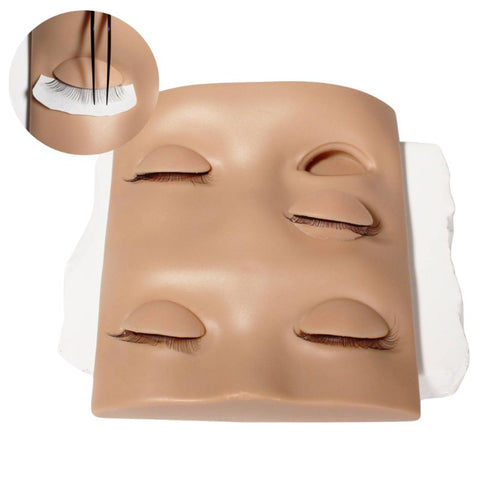 mannequin head with removable eyelids