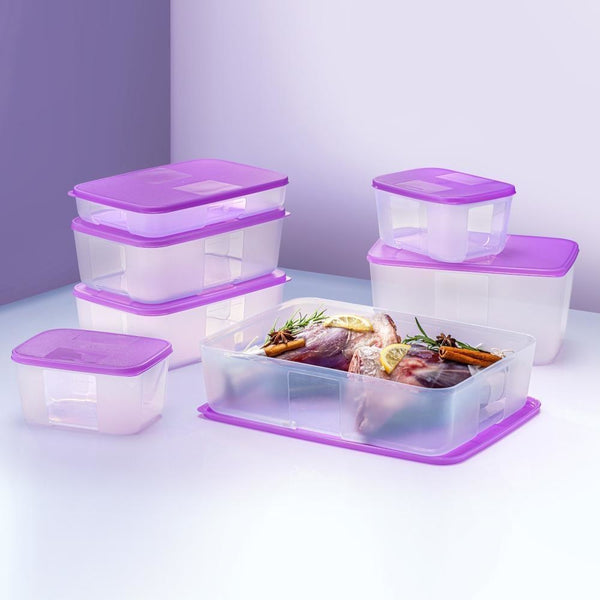 Tupperware tupperware set of 2 small freezer mate containers 650 ml  capacity by tupperware