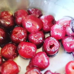 Stewed cherries